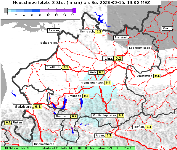 Neuschnee, 15. 2. 2026