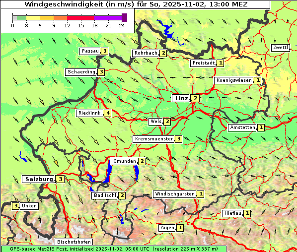 Wind, 2. 11. 2025