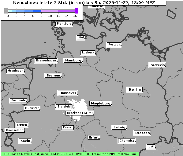 Neuschnee, 22. 11. 2025