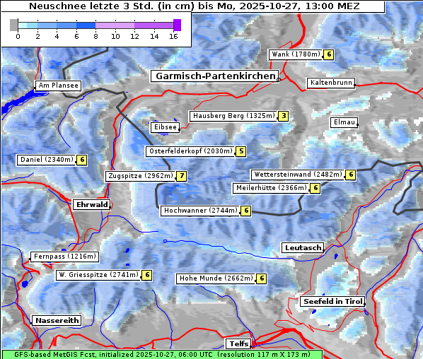 Neuschnee, 27. 10. 2025