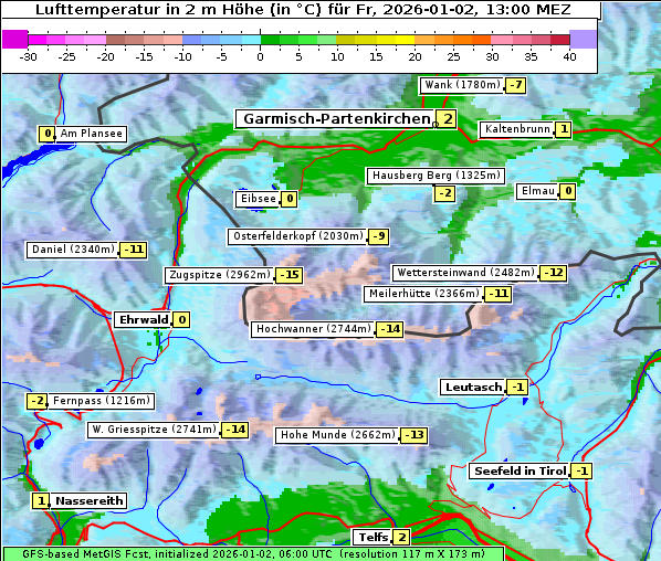 Temperatur, 2. 1. 2026