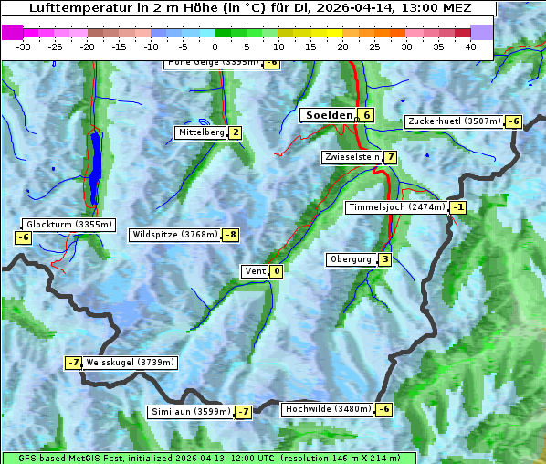Temperatur, 14. 4. 2026