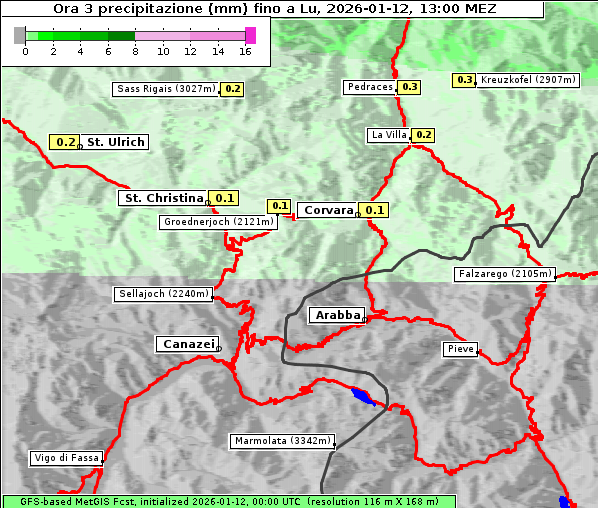 Niederschlag, 12. 1. 2026