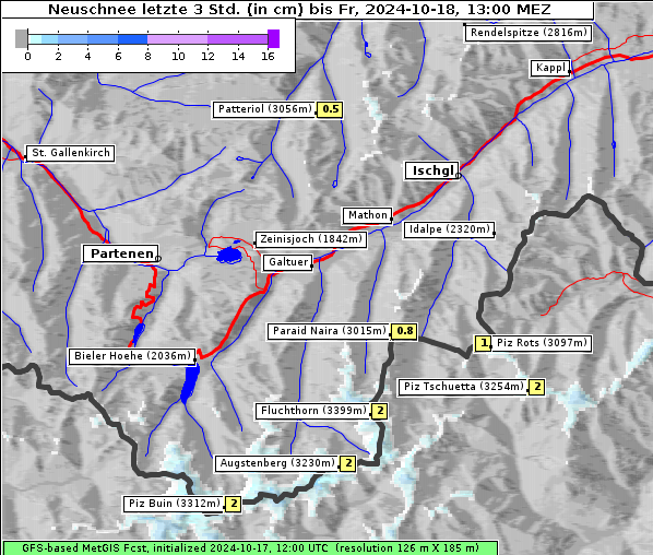 Neuschnee, 18. 10. 2024