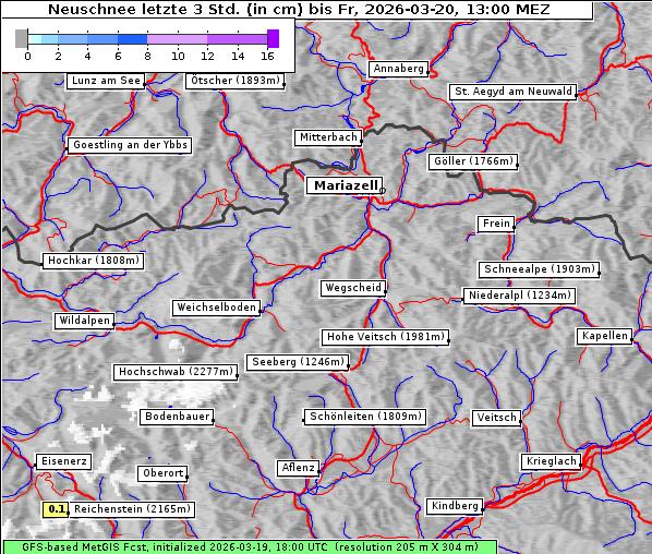 Neuschnee, 20. 3. 2026