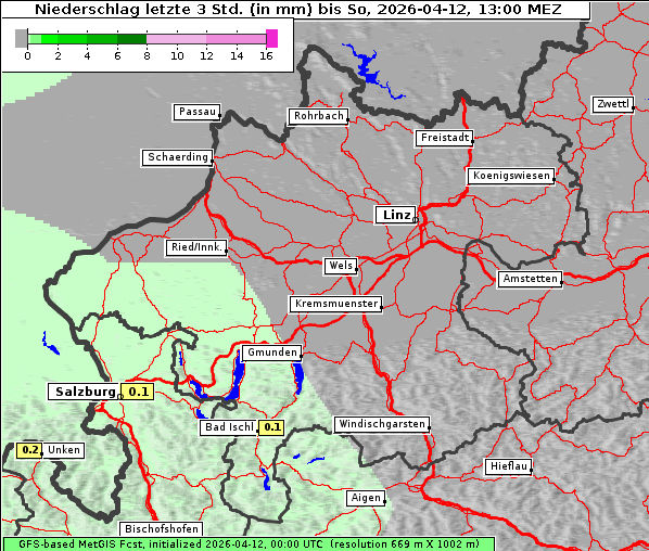 Niederschlag, 12. 4. 2026