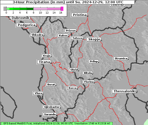 Niederschlag, 29. 12. 2024