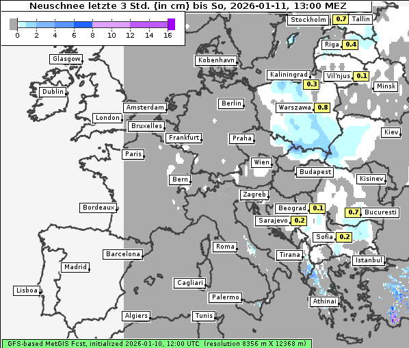 Neuschnee, 11. 1. 2026