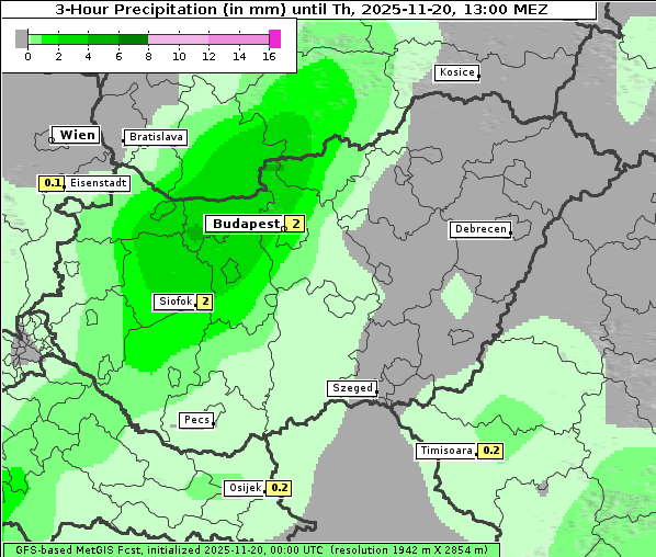 Niederschlag, 20. 11. 2025