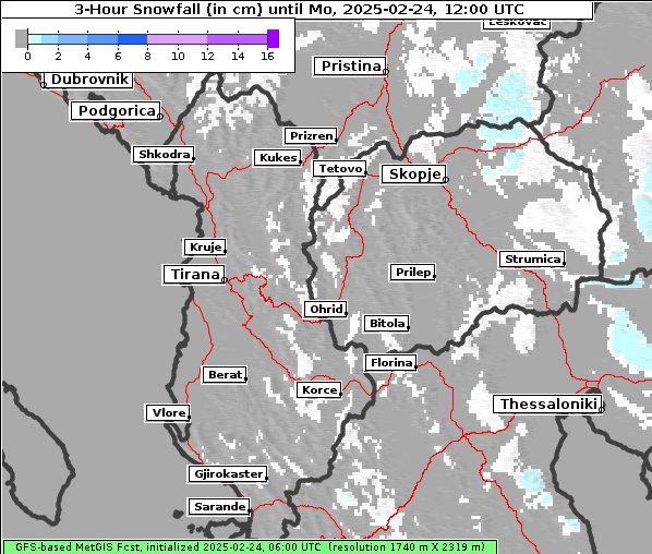 Neuschnee, 24. 2. 2025