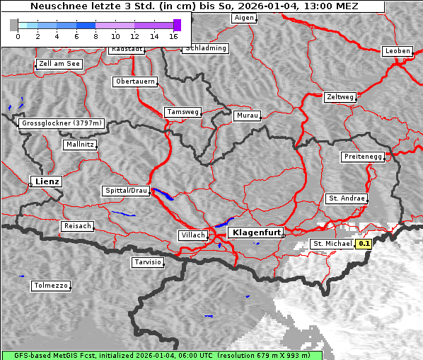 Neuschnee, 4. 1. 2026