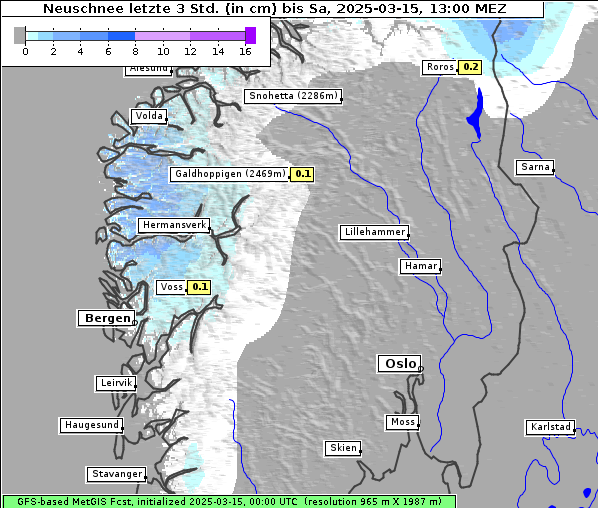 Neuschnee, 15. 3. 2025