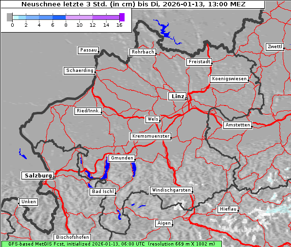 Neuschnee, 13. 1. 2026