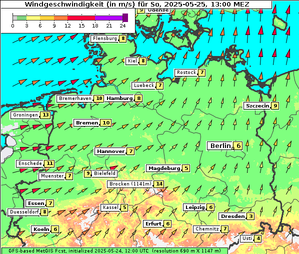 Wind, 25. 5. 2025
