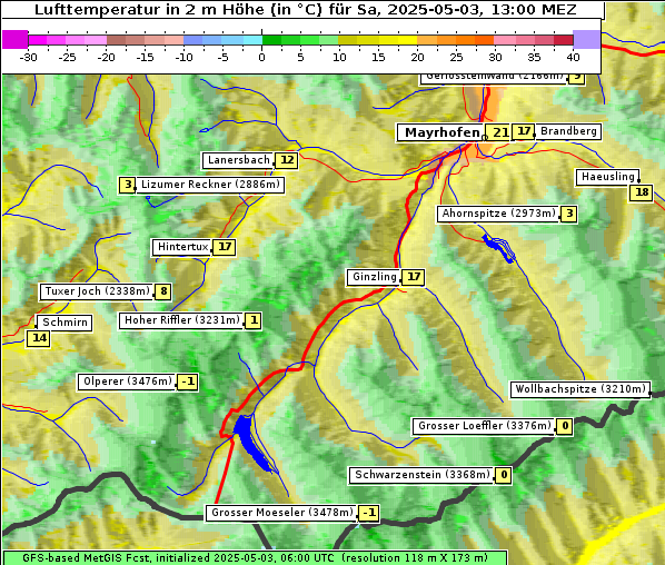 Temperatur, 3. 5. 2025