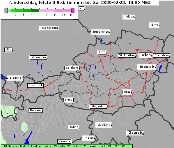 Niederschlag, 22. 2. 2025