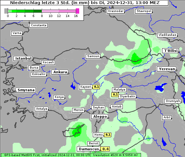 Niederschlag, 31. 12. 2024