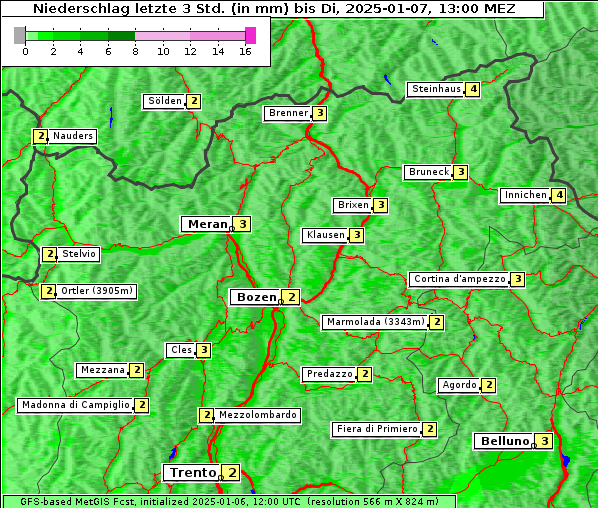 Niederschlag, 7. 1. 2025