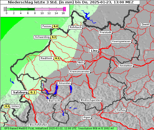 Niederschlag, 23. 1. 2025