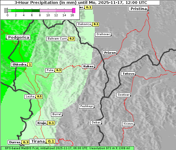Niederschlag, 17. 11. 2025