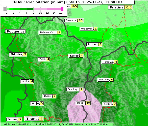 Niederschlag, 27. 11. 2025
