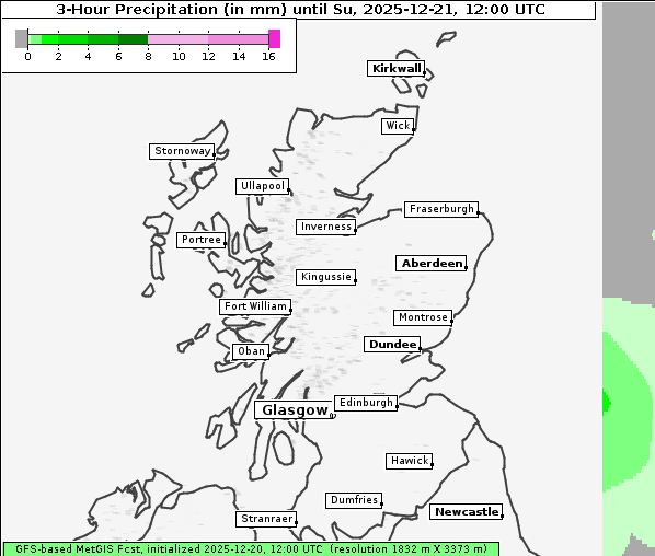Niederschlag, 21. 12. 2025