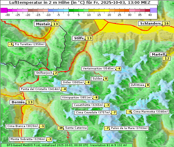 Temperatur, 3. 10. 2025
