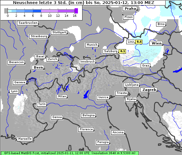 Neuschnee, 12. 1. 2025