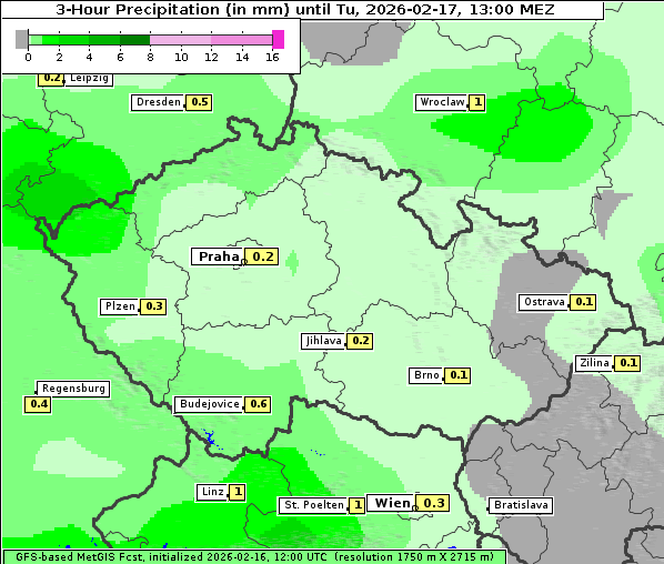 Niederschlag, 17. 2. 2026