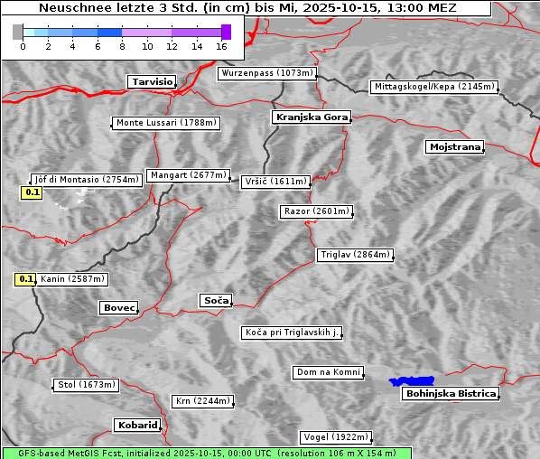 Neuschnee, 15. 10. 2025