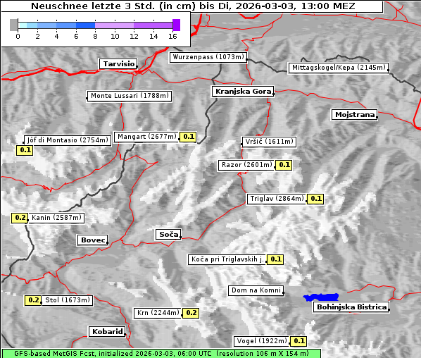 Neuschnee, 3. 3. 2026