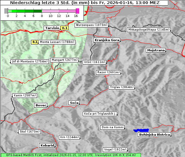 Niederschlag, 16. 1. 2026