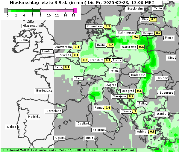 Niederschlag, 28. 2. 2025