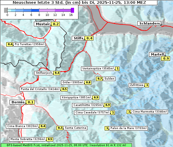 Neuschnee, 25. 11. 2025