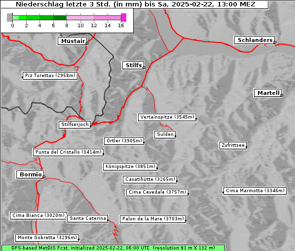 Niederschlag, 22. 2. 2025