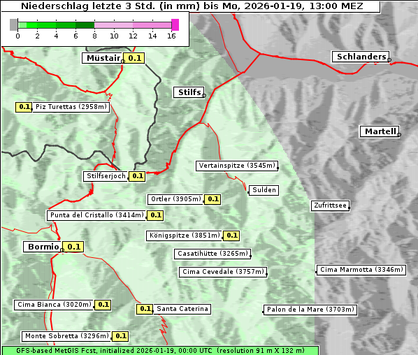 Niederschlag, 19. 1. 2026