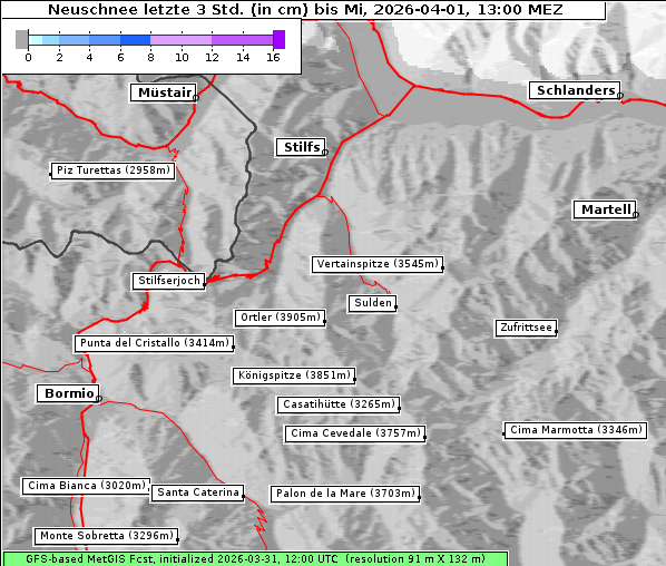 Neuschnee, 1. 4. 2026