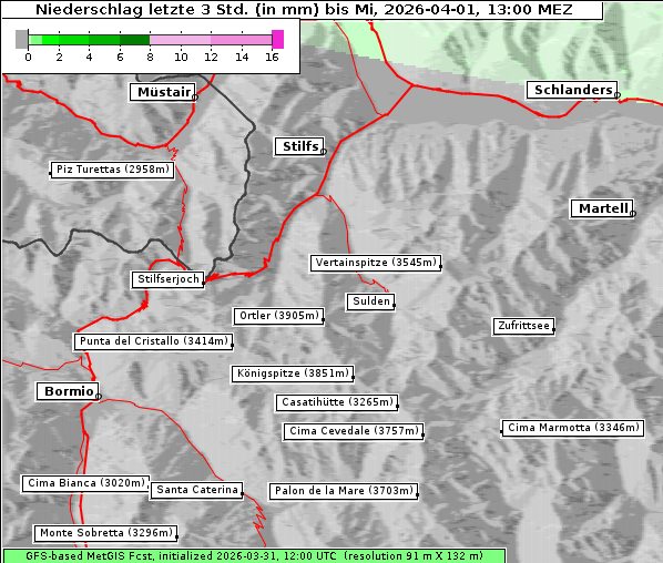 Niederschlag, 1. 4. 2026