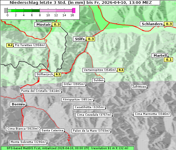 Niederschlag, 10. 4. 2026