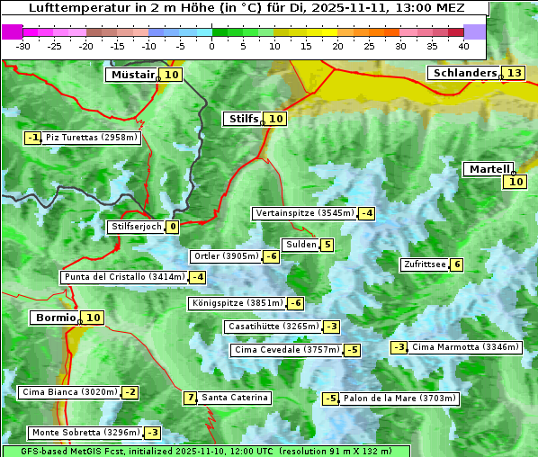Temperatur, 11. 11. 2025