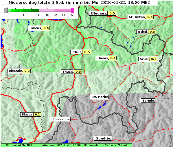 Niederschlag, 12. 1. 2026