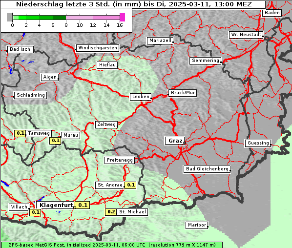 Niederschlag, 11. 3. 2025