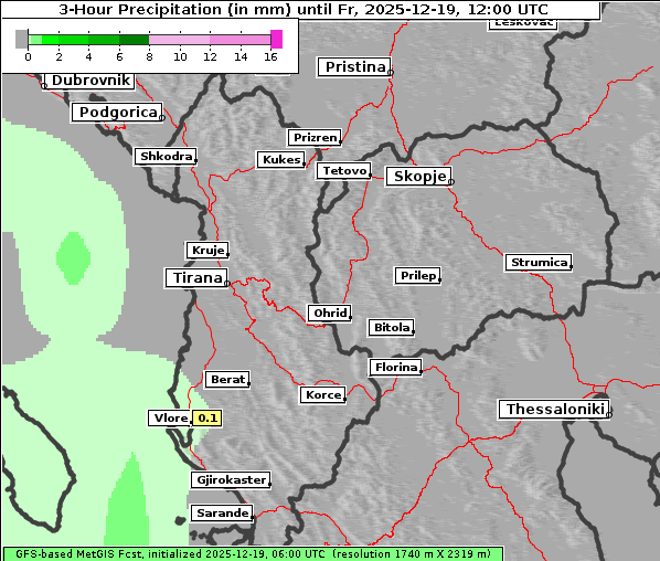 Niederschlag, 19. 12. 2025