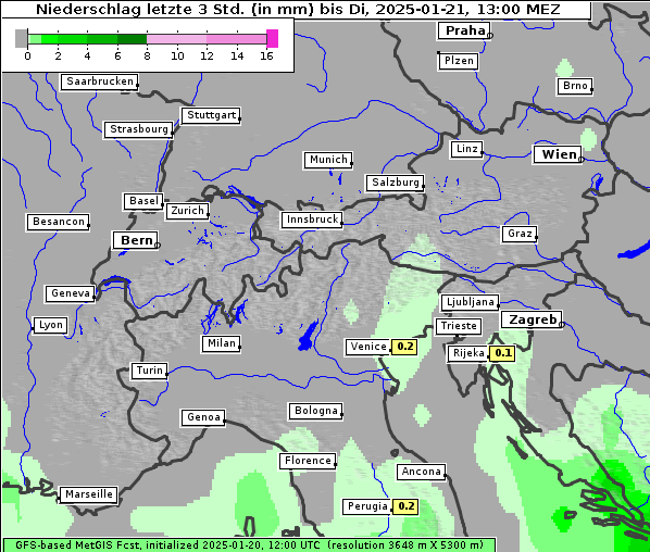 Niederschlag, 21. 1. 2025