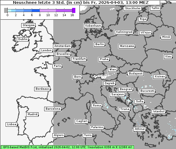 Neuschnee, 3. 4. 2026