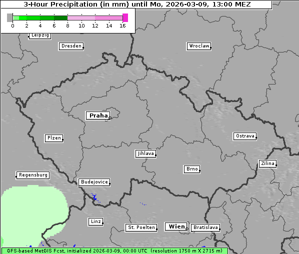 Niederschlag, 9. 3. 2026