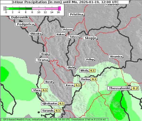 Niederschlag, 19. 1. 2026