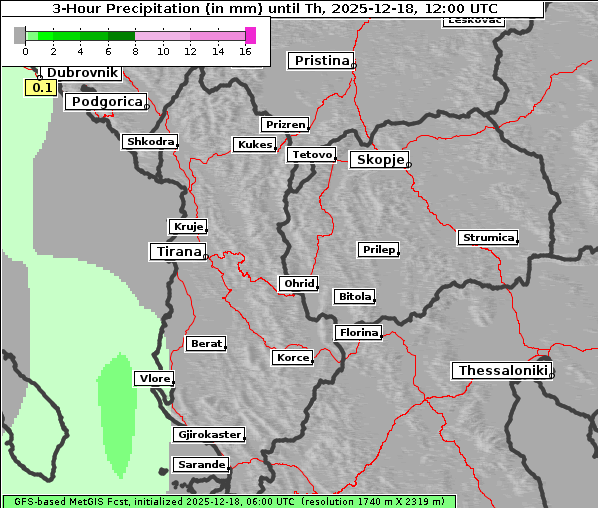 Niederschlag, 18. 12. 2025