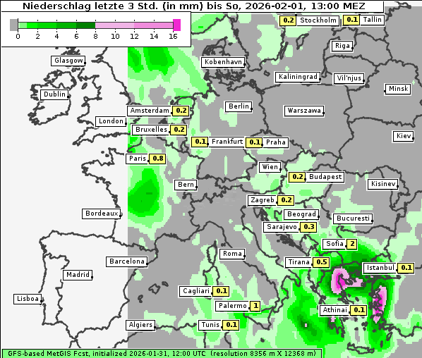 Niederschlag, 1. 2. 2026