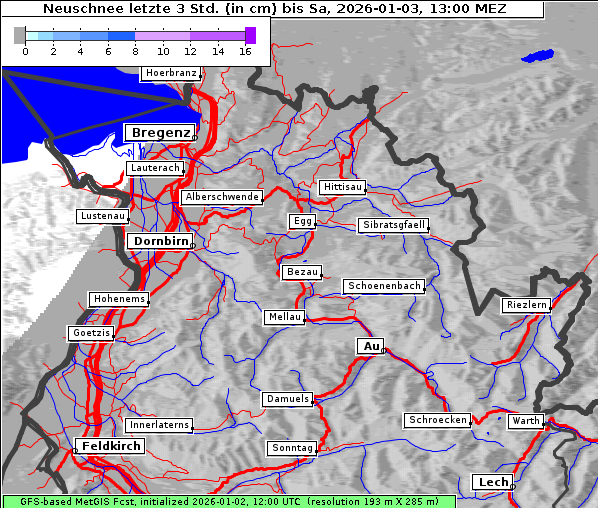 Neuschnee, 3. 1. 2026